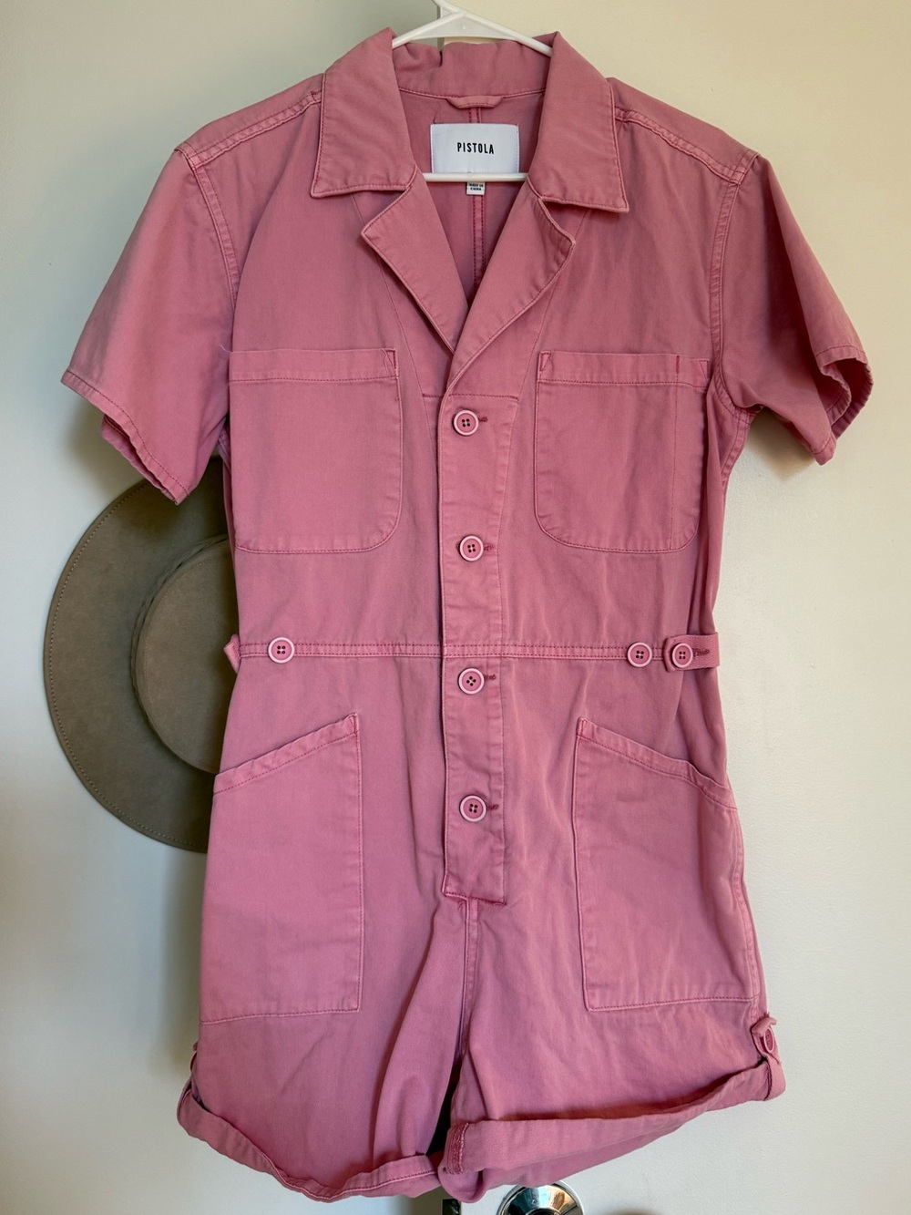 Pistola 100% Cotton Denim Romper